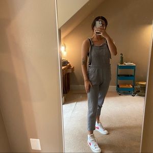 Aerie knotted women’s bib overalls jumpsuit